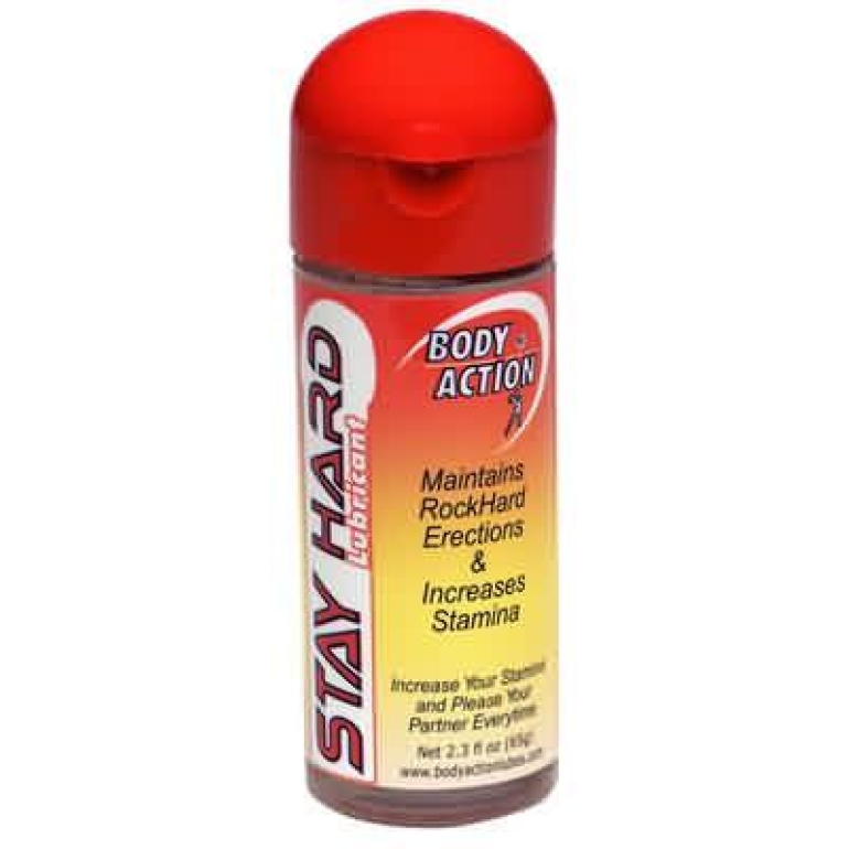 Body Action Stay Hard Lubricant 2.3oz Clear