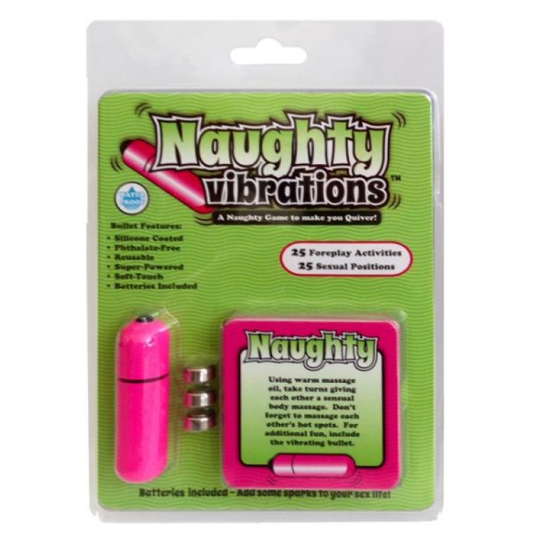 Naughty Vibrations Game with Bullet Vibrator Pink