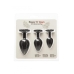 Roses Til Dawn Silicone Anal Plug Kit Black