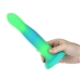 Rave Addiction 8in Glow In The Dark Dildo Blue/green