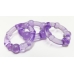 Beaded Elastomer C Rings 3 Pieces Pack - Purple Clear