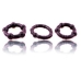 Beaded Penisrings 3 Pieces Pack Black