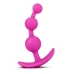 Luxe Be Me 3 Fuschia Anal Beads Pink