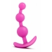 Luxe Be Me 3 Fuschia Anal Beads Pink