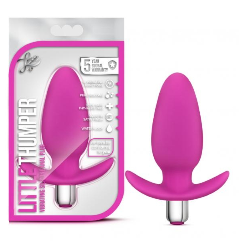 Luxe Little Thumper Fuschia Butt Plug Pink