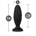 Anal Adventures Platinum Silicone Rocket Plug Black