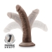 Dr. Skin Plus 7in Poseable Dildo Chocolate Brown