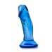 B Yours Sweet N' Small 4in Dildo W/ Suction Cup Blue