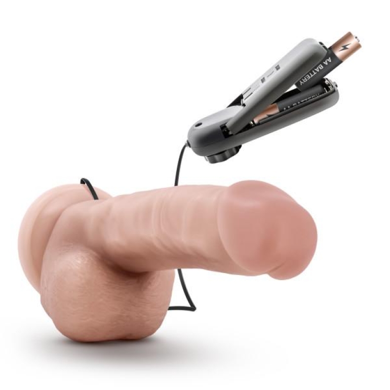 Dr Jay 8.75 inches Vibrating Penis with Suction Cup Beige