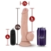 Dr Jay 8.75 inches Vibrating Penis with Suction Cup Beige