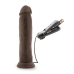 Dr. Skin Dr. Throb 9.5 inches Vibrating Penis Suction Cup Brown