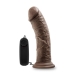 Dr Joe 8 inches Vibrating Penis Suction Cup Brown