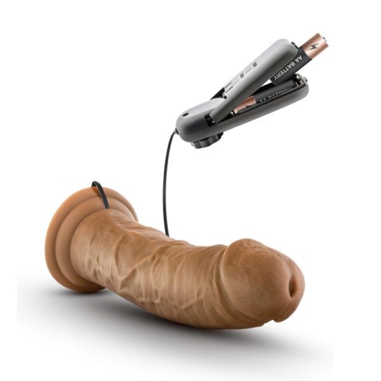 Dr Joe 8 inches Vibrating Penis with Suction Cup Tan