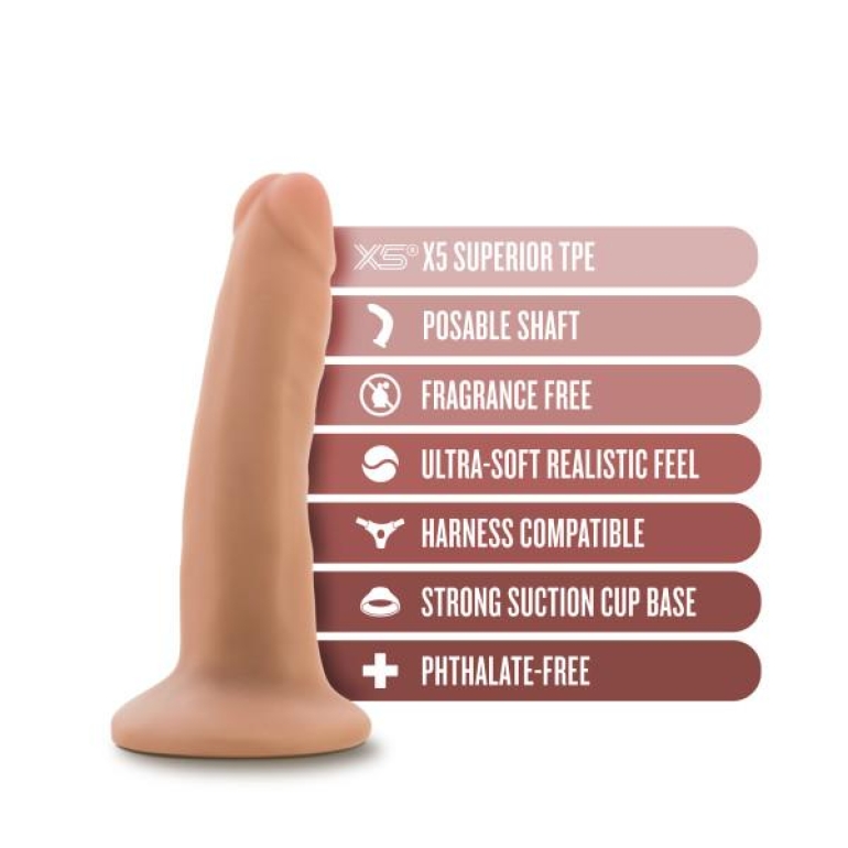 Dr. Skin Plus 5in Poseable Dildo Vanilla