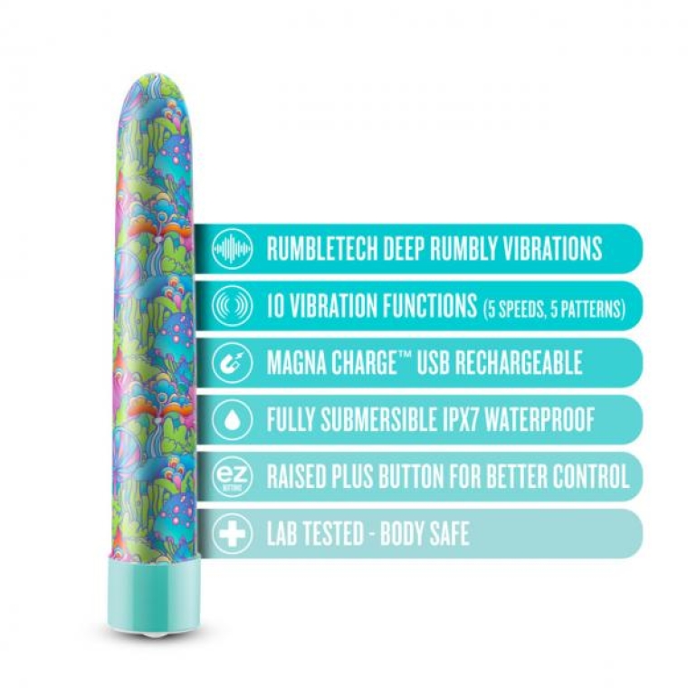 Limited Addiction Utopia 7 In Rechargeable Vibe Aqua Teal