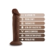 Dr. Skin Plus 6in Poseable Dildo Chocolate Brown