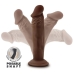 Dr. Skin Plus 6in Poseable Dildo Chocolate Brown