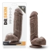 Dr. Skin Mr. D 8.5in Dildo W/ Suction Cup Chocolate Brown