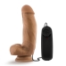 MMA Fighter Vibrating 7 inches Realistic Penis Mocha  Brown