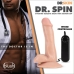 Dr. Skin Dr. Spin 6in Gyrating Realistic Dildo Vanilla