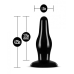 Anal Adventures Pleasure Plug Black