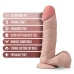 Dr Skin Plus 8in Posable Dildo W/ Balls Vanilla Beige