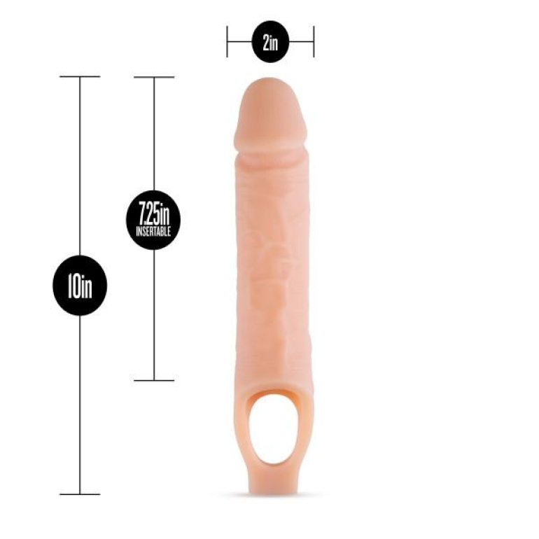 Performance Plus 10 inches Penis Sheath Penis Extender Beige