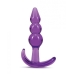 B Yours Triple Bead Anal Plug Purple