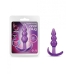 B Yours Triple Bead Anal Plug Purple