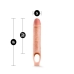 Performance 10 inches Penis Sheath Penis Extender Beige