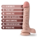 Dr Skin Plus 9in Posable Dildo W/ Balls Vanilla Nude