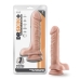 Dr Skin Plus 9in Posable Dildo W/ Balls Vanilla Nude