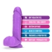 Neo 8in Dual Density Dildo Neon Purple