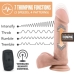 Dr. Skin Dr. Beckham Silicone 7in Thumping Dildo W/ Remote Vanilla Beige