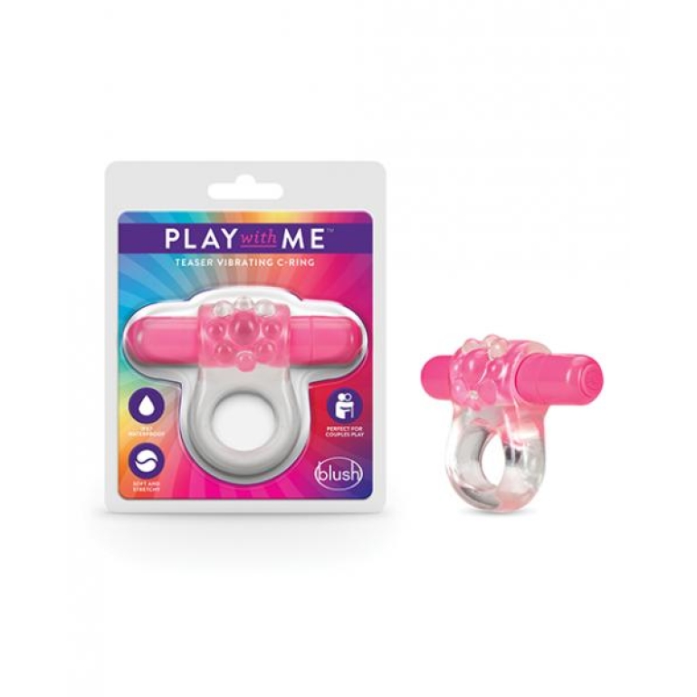 Play With Me Teaser Vibrating C-ring Pink