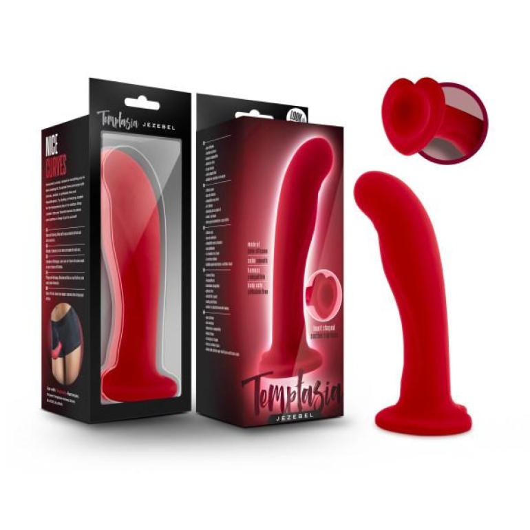 Temptasia Jezebel Crimson Red G-Spot Dildo