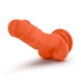 Neo Elite 7.5 inches Silicone Dual Density Penis with Balls Orange