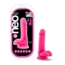 Neo Elite 6in Silicone Dual Density Penis W/ Balls Neon Pink