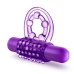 The Player Vibrating Double Strap Penis Ring Purple