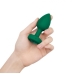 B Vibe Vibrating Jewel Plug Emerald M/l (net) Green