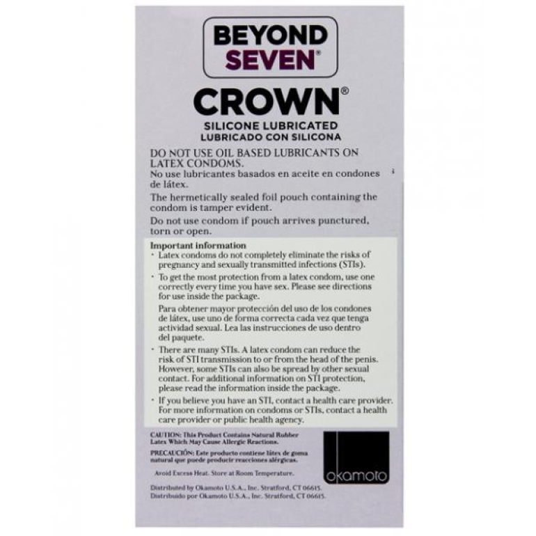 Crown Super Thin Sensitive Latex Condoms 12 Pack Pink