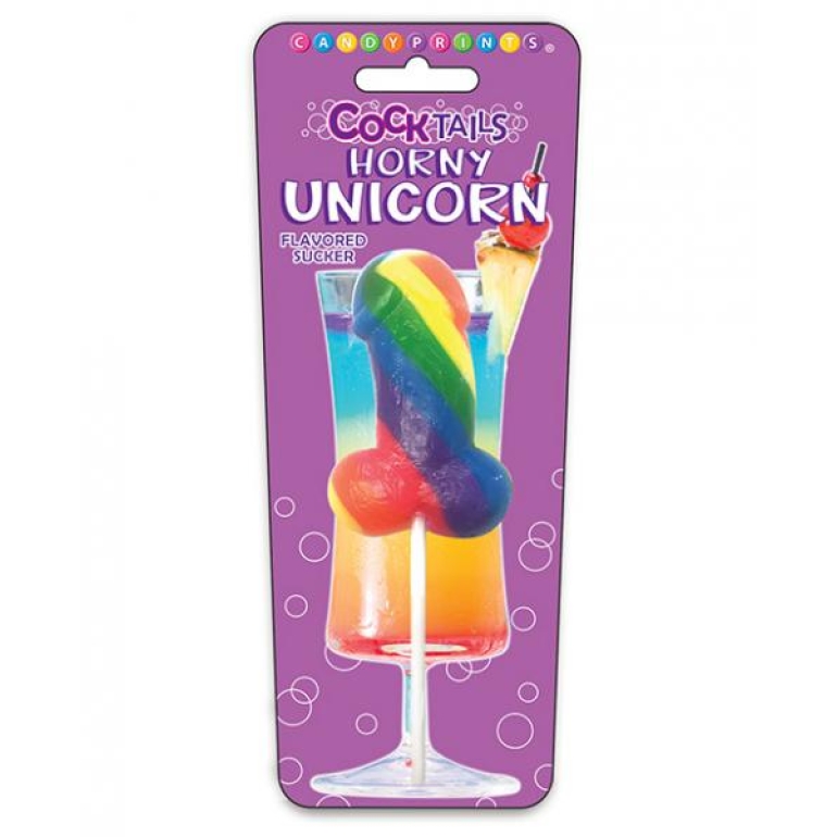 Horny Unicorn Penistail Sucker Rainbow Multi-Color