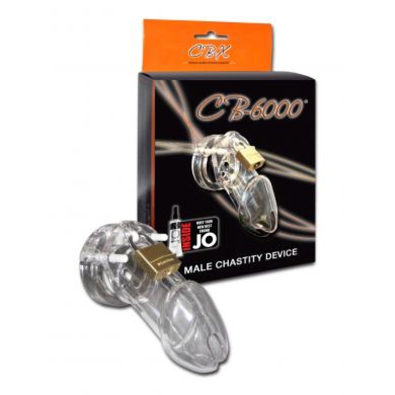 CB-6000 Male Chastity Device Clear 3 1/4