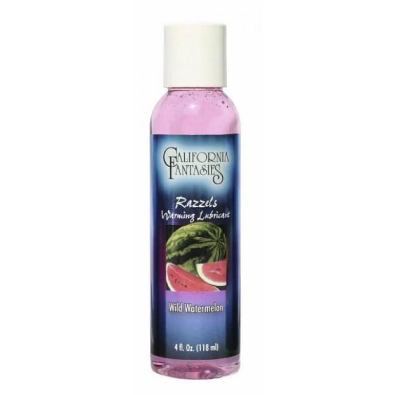 Razzels Watermelon Warming Lube 4 oz Pink