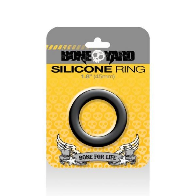 Boneyard Silicone Ring 1.8 inches Black