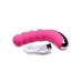 Gossip Silicone Beaded G-spot Rechargeable Vibrator Magenta Pink