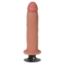 Jock Bareskin 8in Vibrating Vanilla Dildo Tan