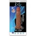 Jock Bareskin 8in Vibrating Latte Dildo Brown