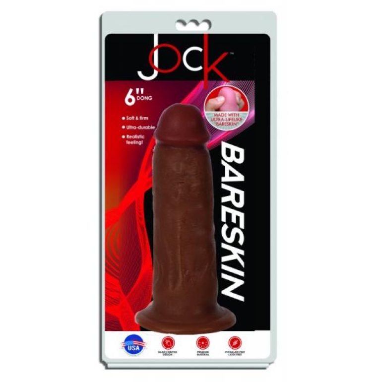 Jock Bareskin 6in Latte Dildo Tan