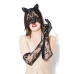 Cat Mask & Glove Set Black O/s One Size Fits Most